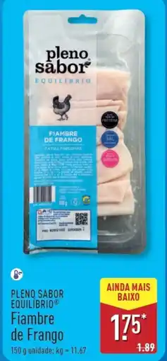 ALDI PLENO SABOR EQUILÍBRIO Fiambre de Frango promoção