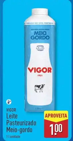 ALDI VIGOR Leite Pasteurizado Meio-gordo promoção