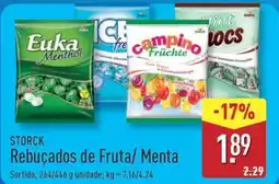 ALDI STORCK Rebuçados de Fruta/ Menta promoção
