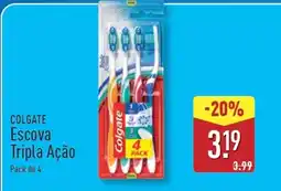 ALDI COLGATE Escova Tripla Ação promoção