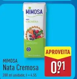 ALDI MIMOSA Nata Cremosa promoção