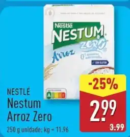 ALDI NESTLÉ Nestum Arroz Zero promoção