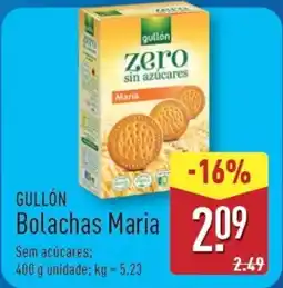 ALDI GULLÓN Bolachas Maria promoção