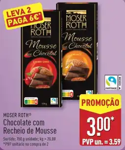 ALDI MOSER ROTH Chocolate com Recheio de Mousse promoção