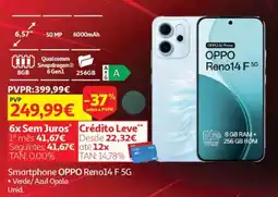 Auchan Smartphone OPPO Reno14 F 5G promoção