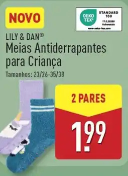 ALDI LILY & DAN Meias Antiderrapantes para Criança promoção