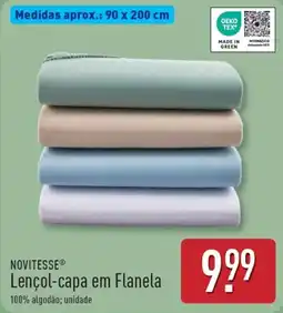 ALDI NOVITESSE Lençol-capa em Flanela promoção
