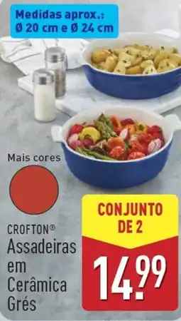 ALDI CROFTON Assadeiras em Cerâmica Grés promoção