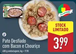 ALDI Pato Desfiado com Bacon e Chouriço promoção