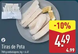 ALDI Tiras de Pota promoção