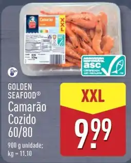 ALDI GOLDEN SEAFOOD Camarão Cozido 60/80 promoção