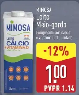 ALDI MIMOSA Leite Meio-gordo promoção