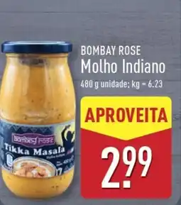 ALDI BOMBAY ROSE Molho Indiano promoção