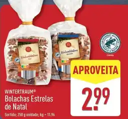 ALDI WINTERTRAUM Bolachas Estrelas de Natal promoção