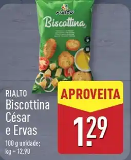 ALDI RIALTO Biscottina César e Ervas promoção