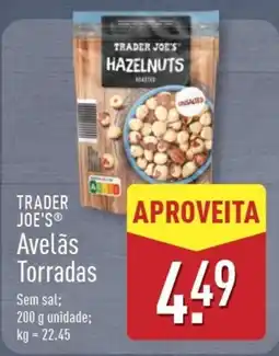 ALDI TRADER JOE'S Avelãs Torradas promoção