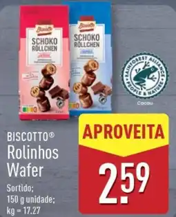 ALDI BISCOTTO Rolinhos Wafer promoção