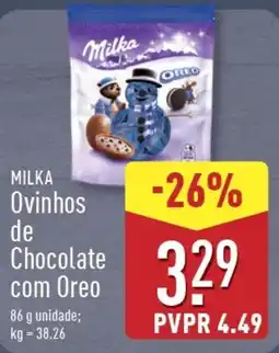 ALDI MILKA Ovinhos de Chocolate com Oreo promoção