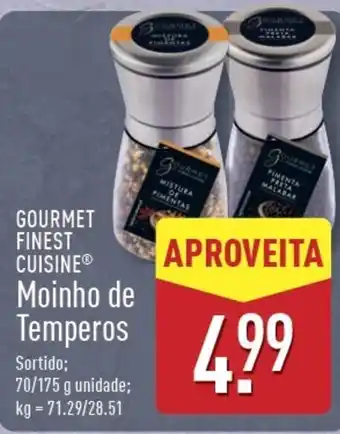 ALDI GOURMET FINEST CUISINE Moinho de Temperos promoção