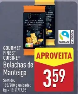 ALDI GOURMET FINEST CUISINE Bolachas de Manteiga promoção