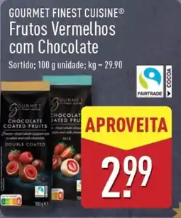 ALDI GOURMET FINEST CUISINE Frutos Vermelhos com Chocolate promoção