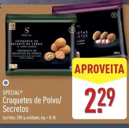ALDI SPECIAL Croquetes de Polvo/ Secretos promoção