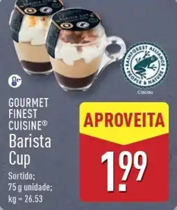 ALDI GOURMET FINEST CUISINE Barista Cup promoção