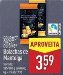 ALDI GOURMET FINEST CUISINE Bolachas de Manteiga promoção