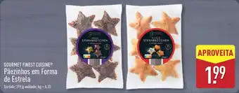 ALDI GOURMET FINEST CUISINE Pãezinhos em Forma de Estrela promoção