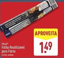 ALDI FOLIA Folha Reutilizável para Forno promoção
