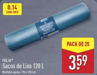 ALDI FOLIA Sacos de Lixo promoção