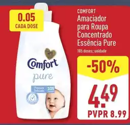ALDI COMFORT Amaciador para Roupa Concentrado Essência Pure promoção