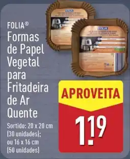 ALDI FOLIA Formas de Papel Vegetal para Fritadeira de Ar Quente promoção