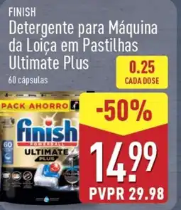 ALDI FINISH Detergente para Máquina da Loiça em Pastilhas Ultimate Plus promoção