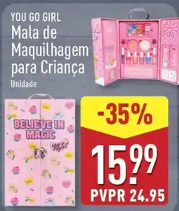 ALDI YOU GO GIRL Mala de Maquilhagem para Criança promoção