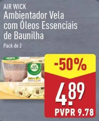 ALDI AIR WICK Ambientador Vela com Óleos Essenciais de Baunilha promoção