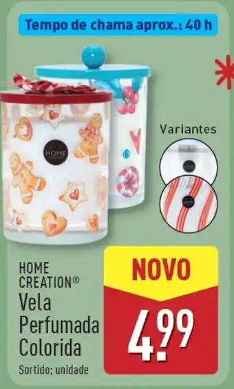 ALDI HOME CREATION Vela Perfumada Colorida promoção