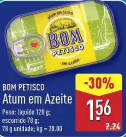 ALDI BOM PETISCO Atum em Azeite promoção
