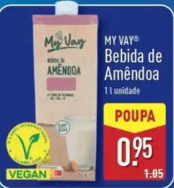 ALDI MY VAY Bebida de Amêndoa promoção