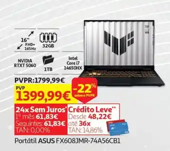 Portátil ASUS FX608JMR-74A56CB1