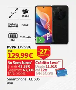 Auchan Smartphone TCL 605 promoção