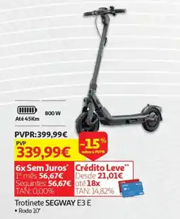 Auchan Trotinete SEGWAY E3 E promoção