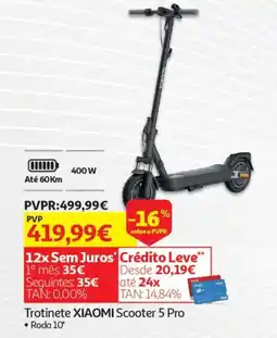 Auchan Trotinete XIAOMI Scooter 5 Pro promoção