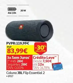 Auchan Coluna JBL Flip Essential 2 promoção