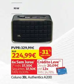 Auchan Coluna JBL Authentics A200 promoção