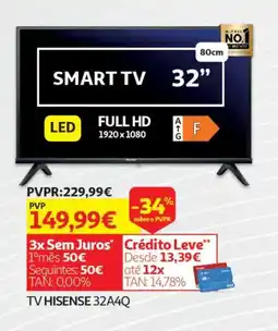 Auchan TV HISENSE 32A4Q promoção