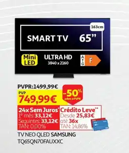 Auchan TV NEO QLED SAMSUNG TQ65QN70FAUXXC promoção