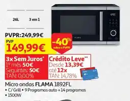 Auchan Micro ondas FLAMA 1892FL promoção