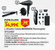 Auchan Alisador Cabelo ROWENTA Thermoglide SF5120E0 promoção