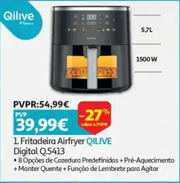 Auchan Fritadeira Airfryer QILIVE Digital Q.5413 promoção